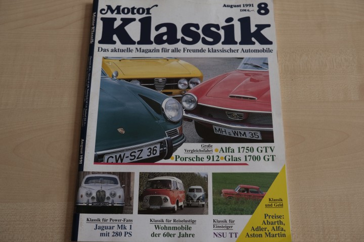 Deckblatt Motor Klassik (08/1991)